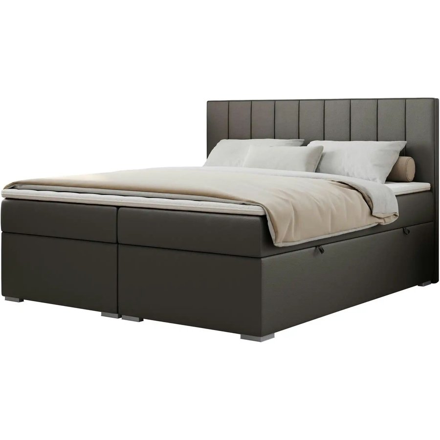Boxbett mit Bettkasten Ally, grau