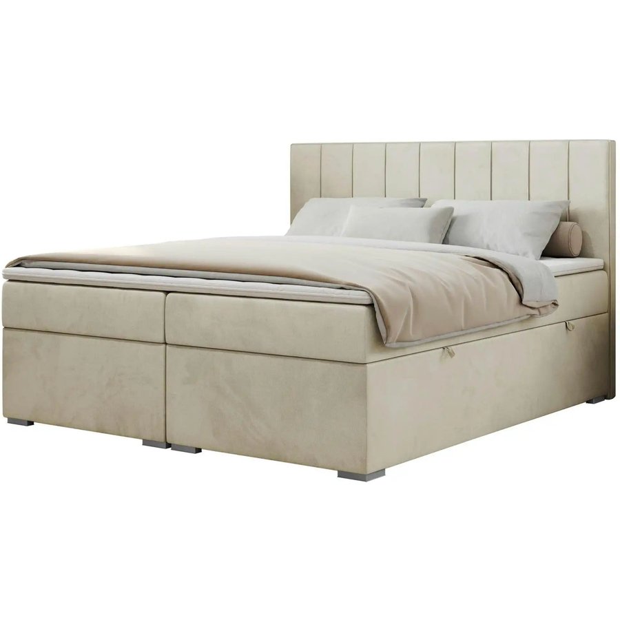 Boxbett mit Bettkasten Ally, beige