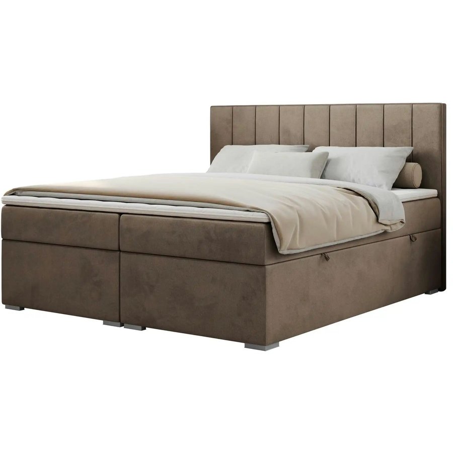 Boxbett mit Bettkasten Ally, braun