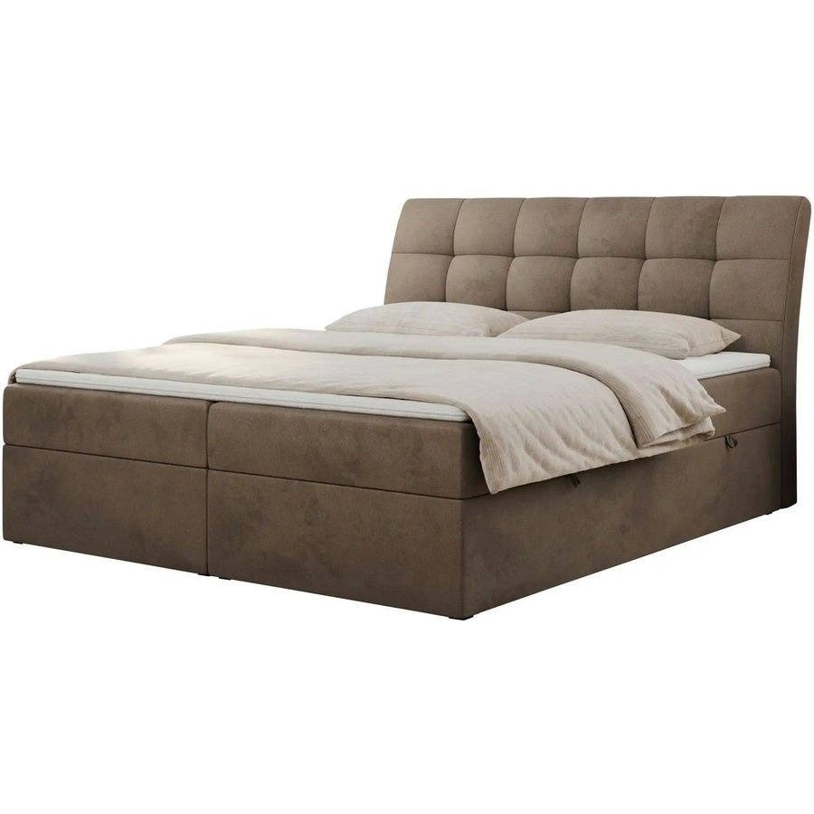 Boxbett mit Bettkasten Diegos, braun