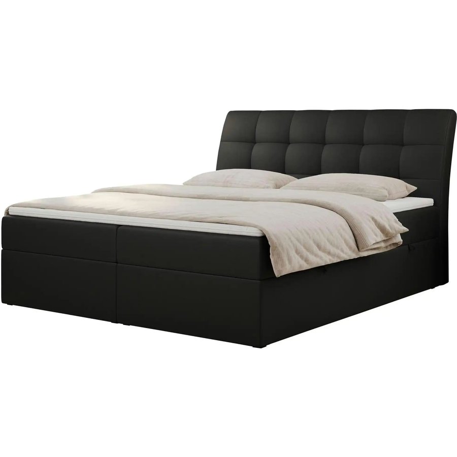 Boxbett mit Bettkasten Diegos, schwarz