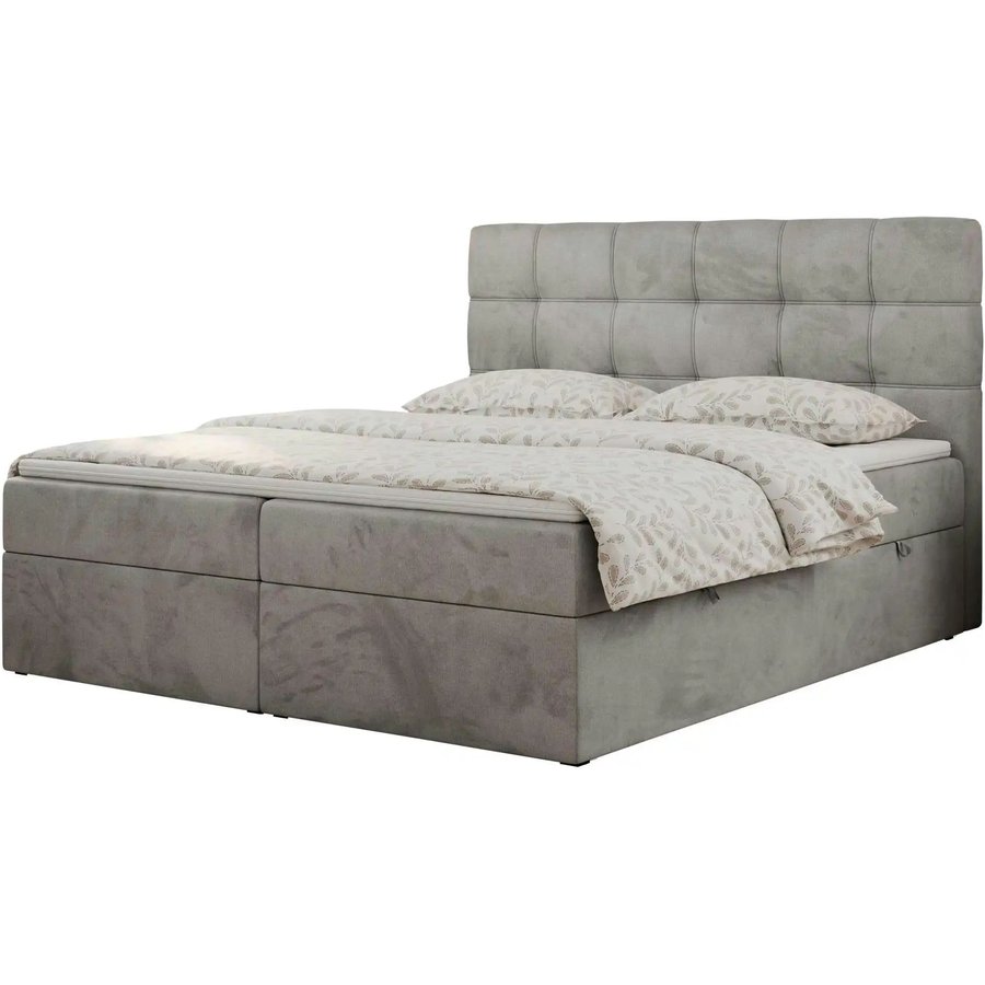 Boxbett mit Bettkasten Erni, grau