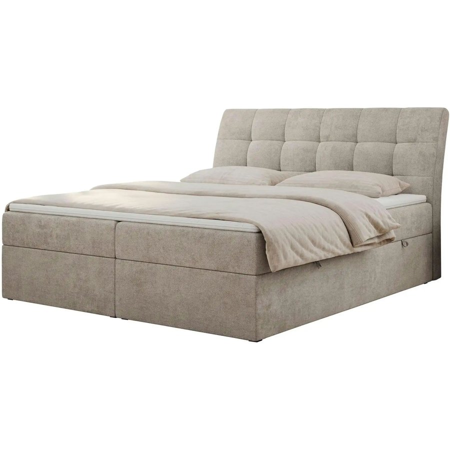 Boxbett mit Bettkasten Diegos, beige