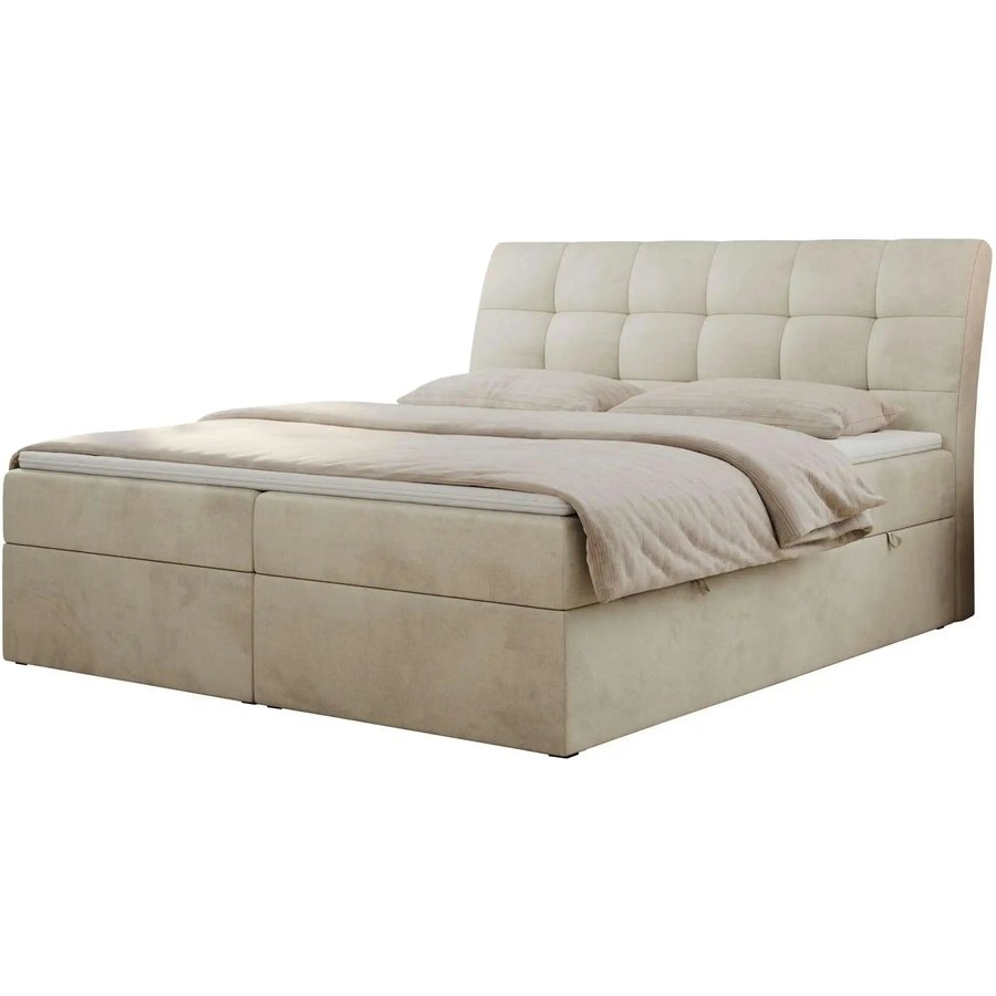 Boxbett mit Bettkasten Diegos, beige
