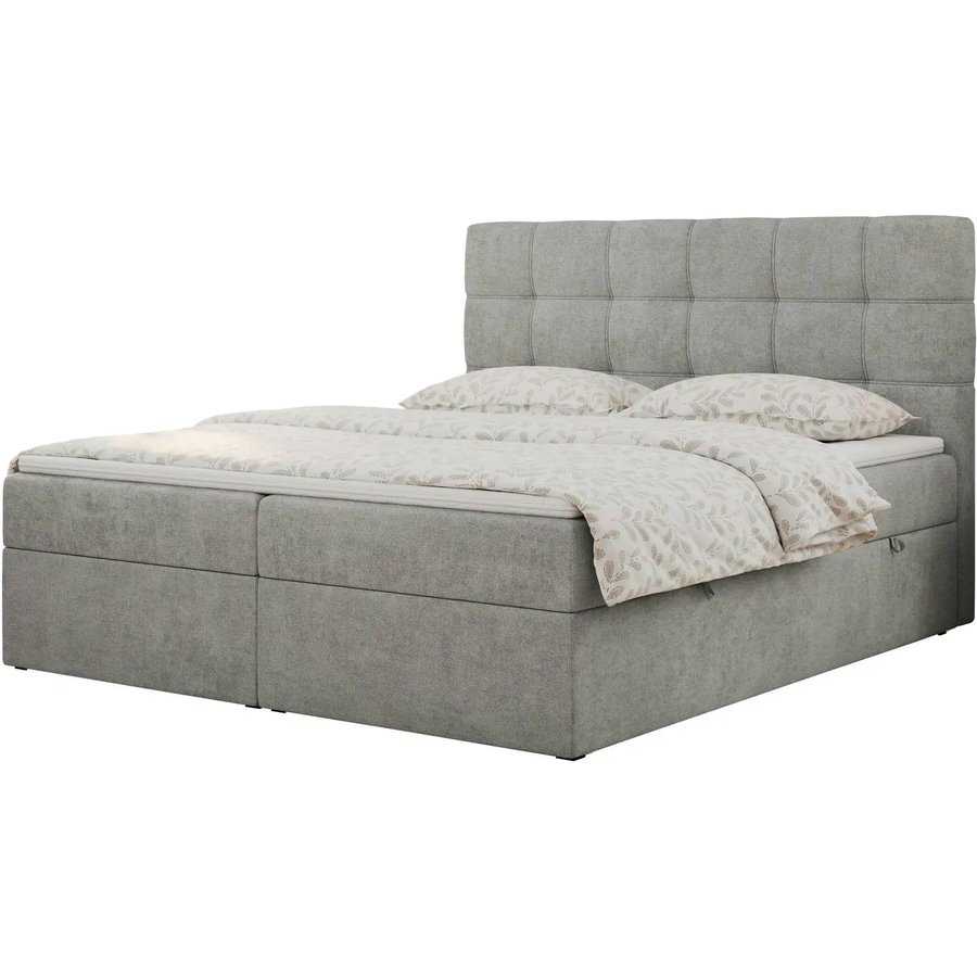 Boxbett mit Bettkasten Erni, grau
