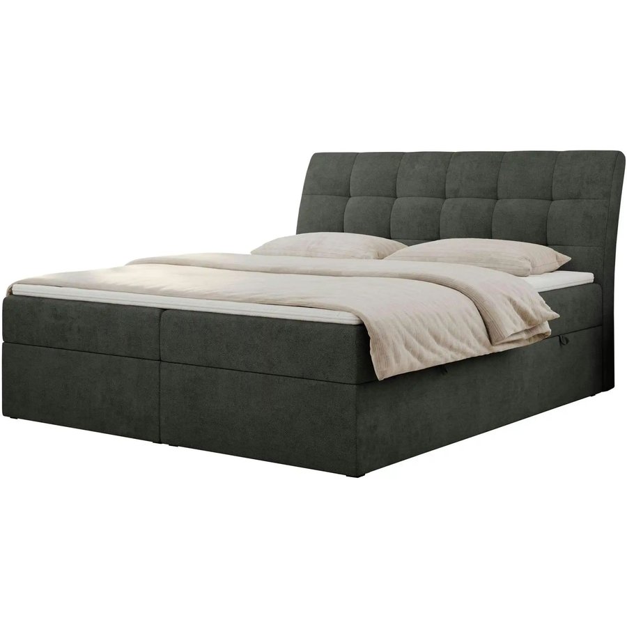 Boxbett mit Bettkasten Diegos, grau