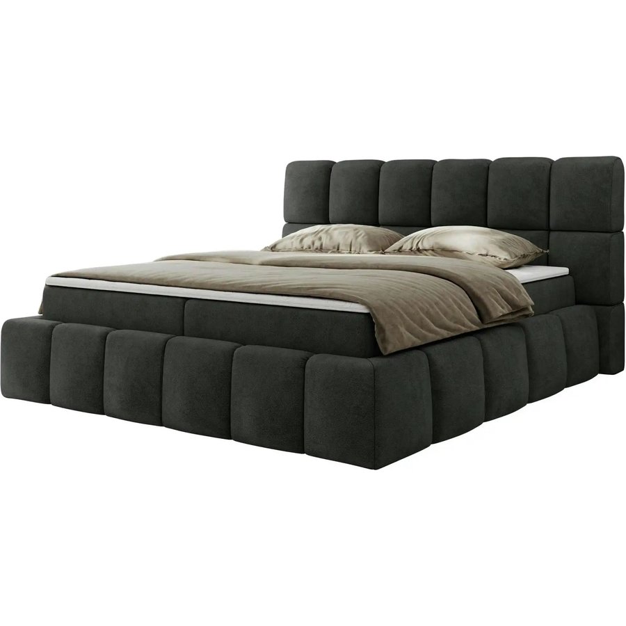 Boxbett mit Bettkasten Nira, grau