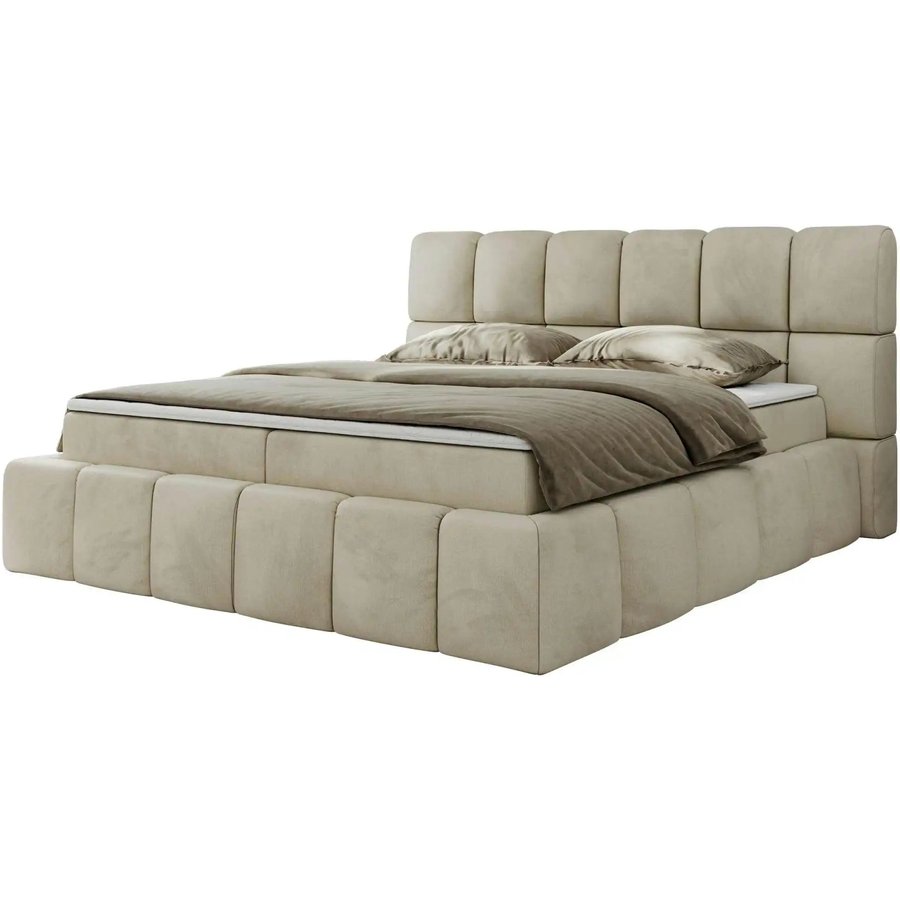 Boxbett mit Bettkasten Nira, beige