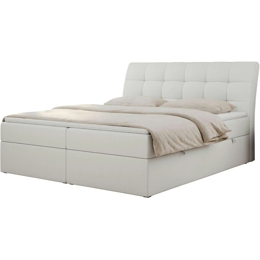 Boxbett mit Bettkasten Diegos, weiß