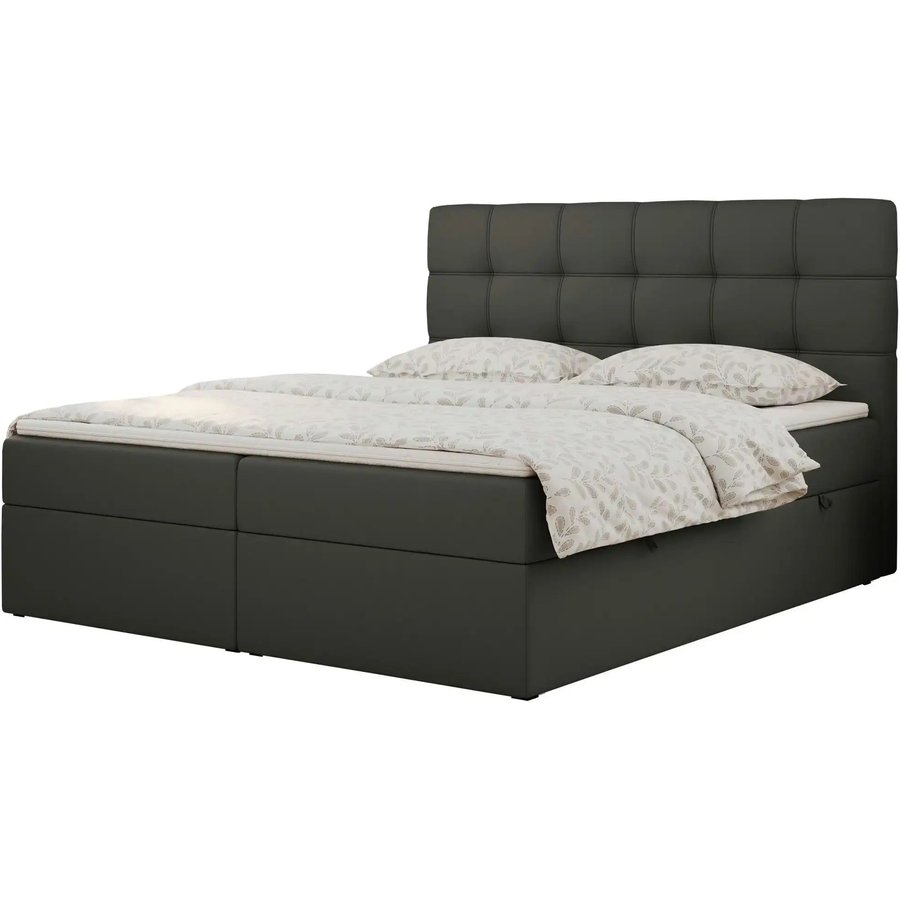 Boxbett mit Bettkasten Erni, grau