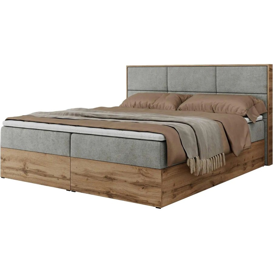 Boxbett mit Bettkasten Albero 2, grau