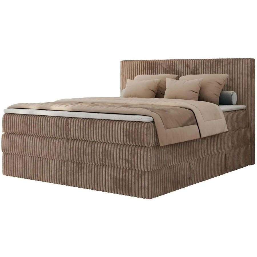 Boxspringbett mit Bettkasten Tiliano King, braun