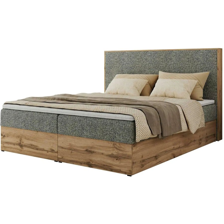 Boxbett mit Bettkasten Wood Classic, grau
