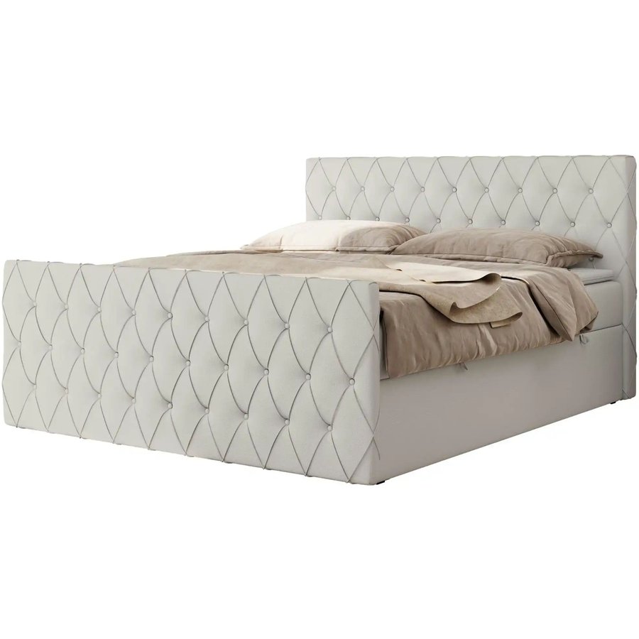 Boxbett mit Bettkasten Miren Duo, weiß
