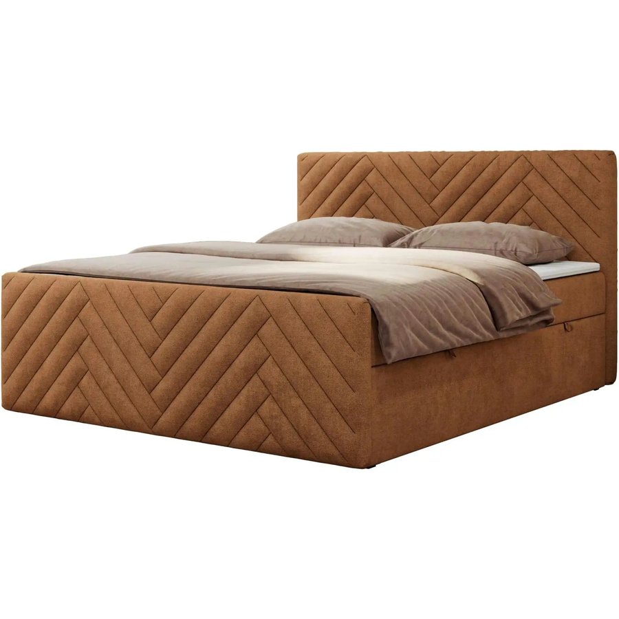 Boxbett mit Bettkasten Paris Duo, orange