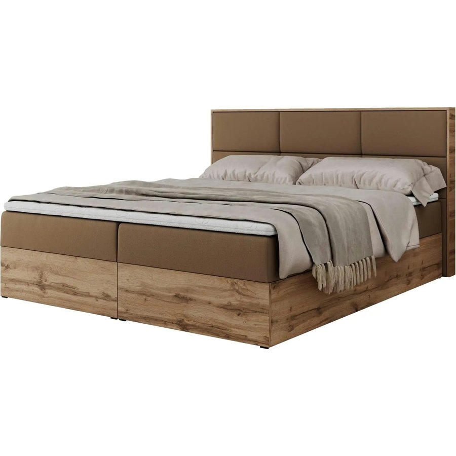 Boxbett mit Bettkasten Albero 2, braun