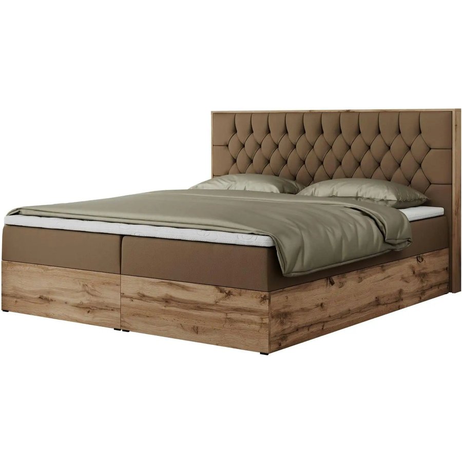 Boxbett mit Bettkasten Amore, braun