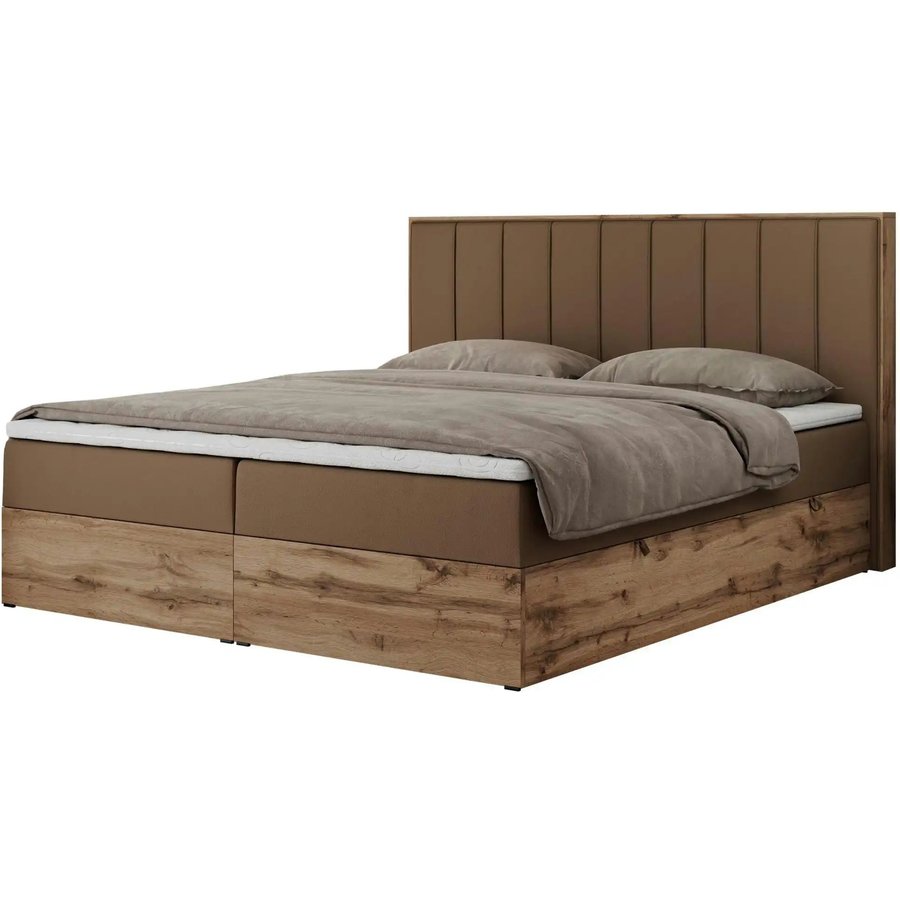 Boxbett mit Bettkasten Bellissimo, braun