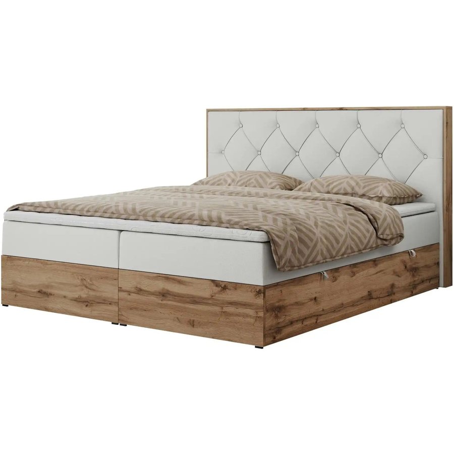 Boxbett mit Bettkasten Veneto, weiß