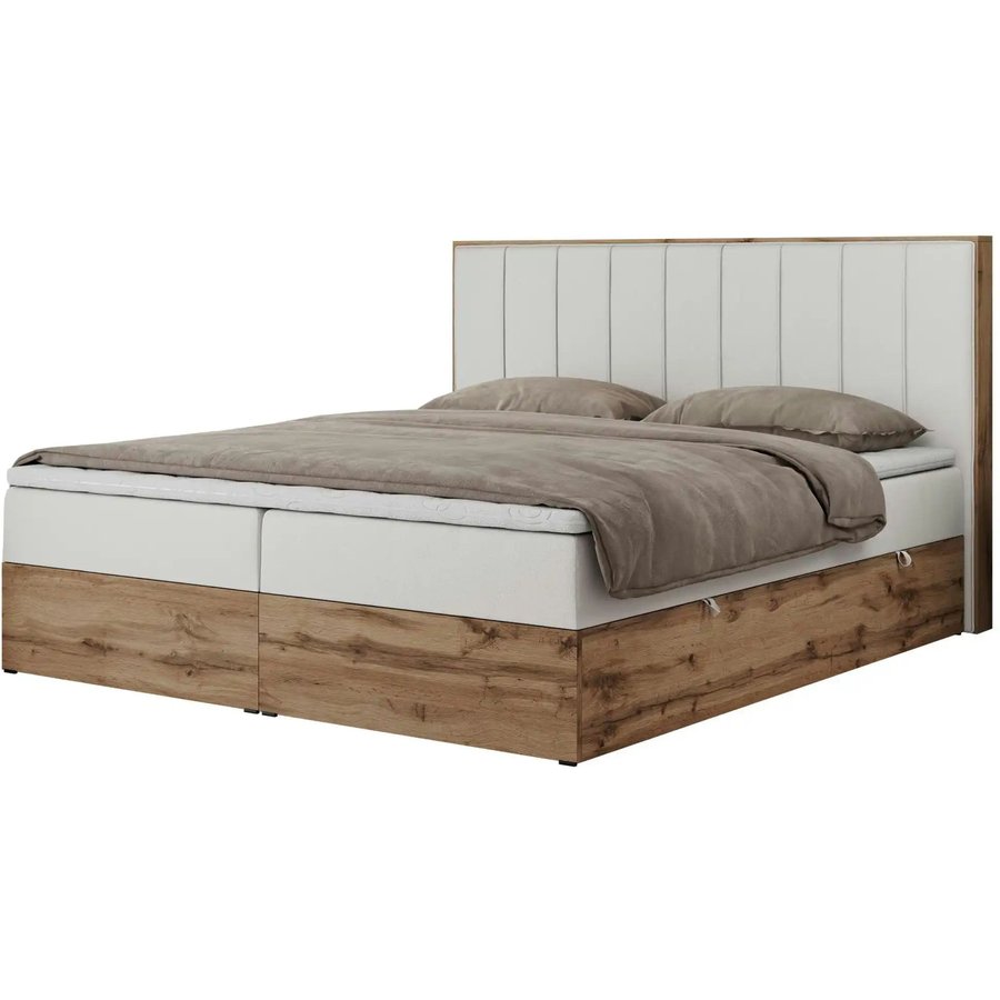 Boxbett mit Bettkasten Bellissimo, weiß
