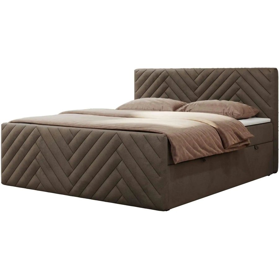 Boxbett mit Bettkasten Paris Duo, braun