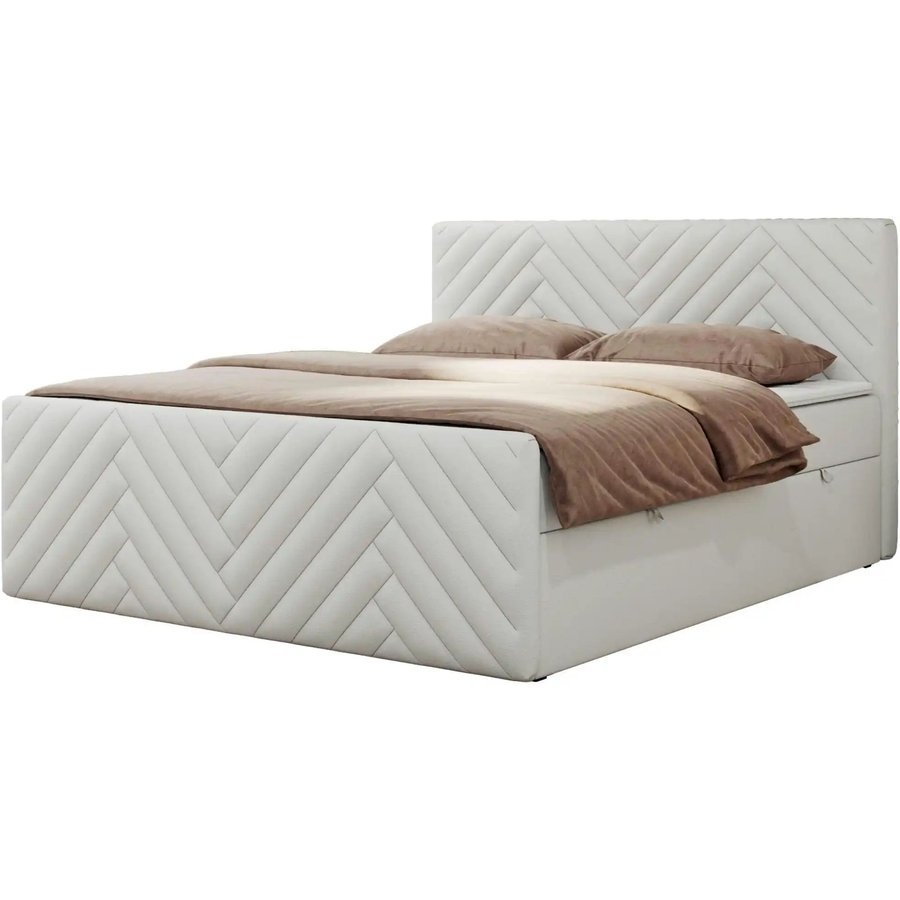 Boxbett mit Bettkasten Paris Duo, weiß