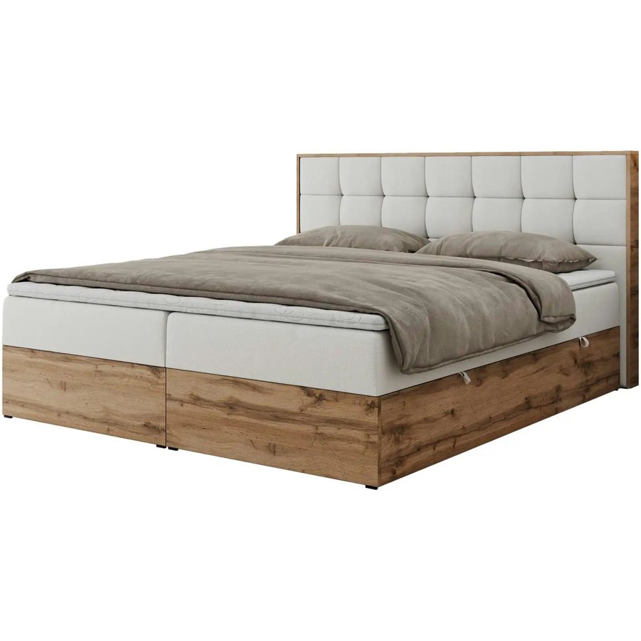 Boxbett mit Bettkasten Albero 1, weiß