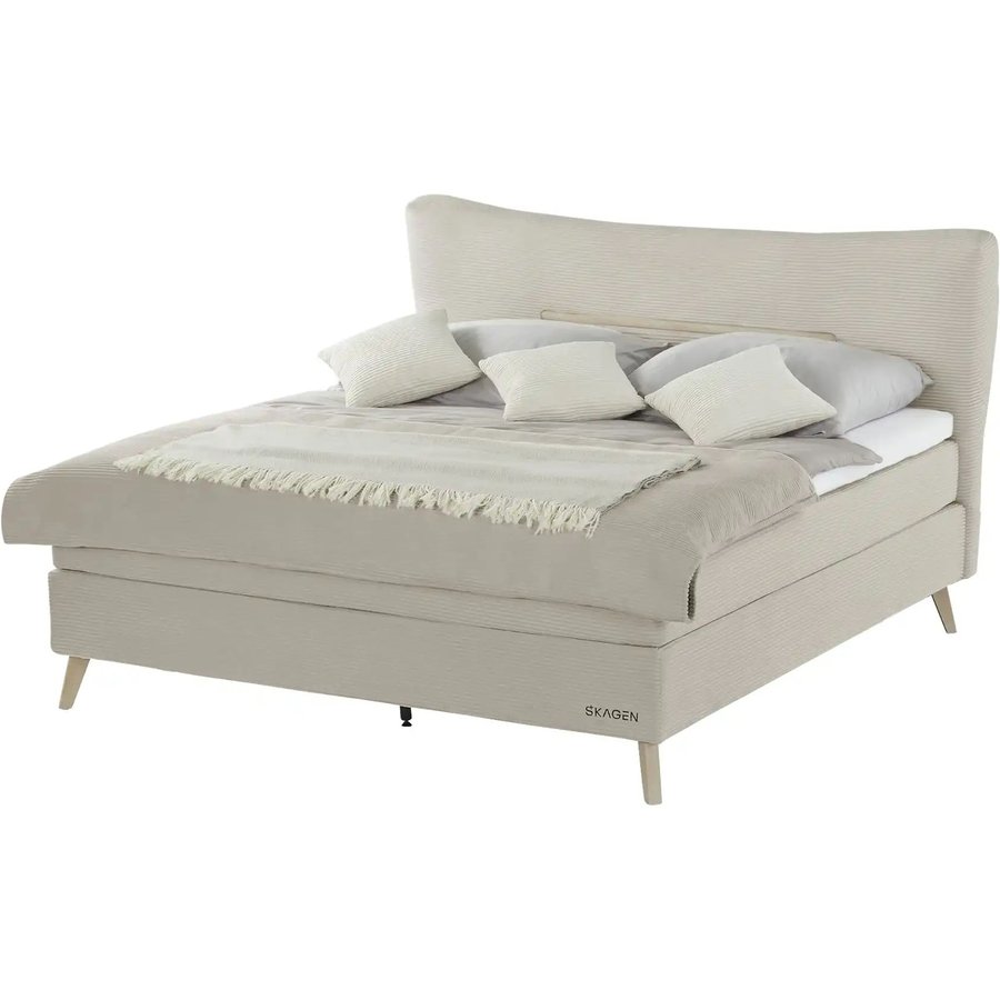 SKAGEN STUDIO Boxspringbett Vestre, beige