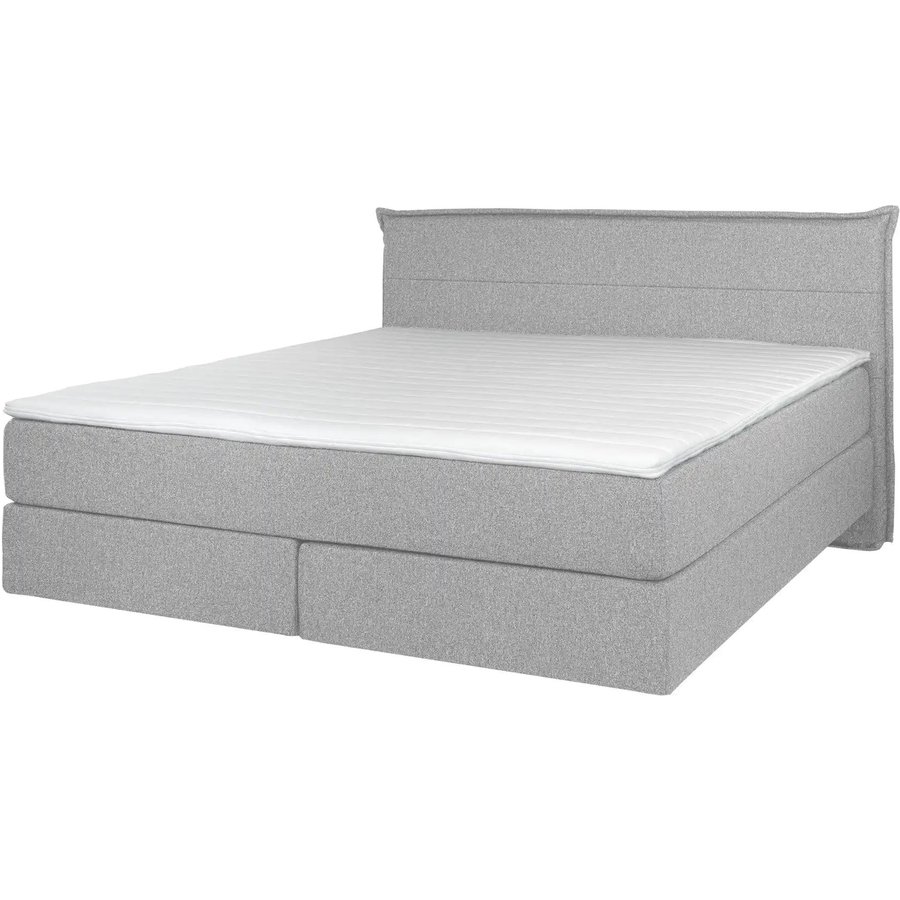 Boxspringbett 160x200 in hellgrau Lunor