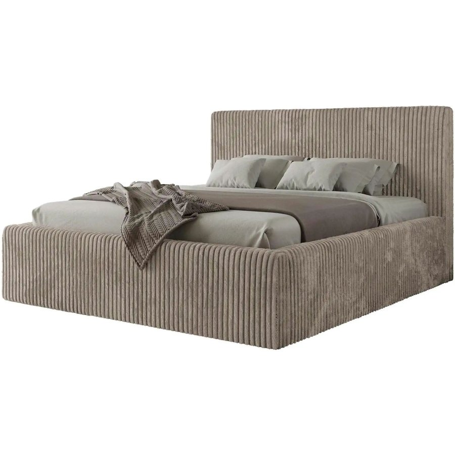 Polsterbett mit Bettkasten Tiliano Classic, braun