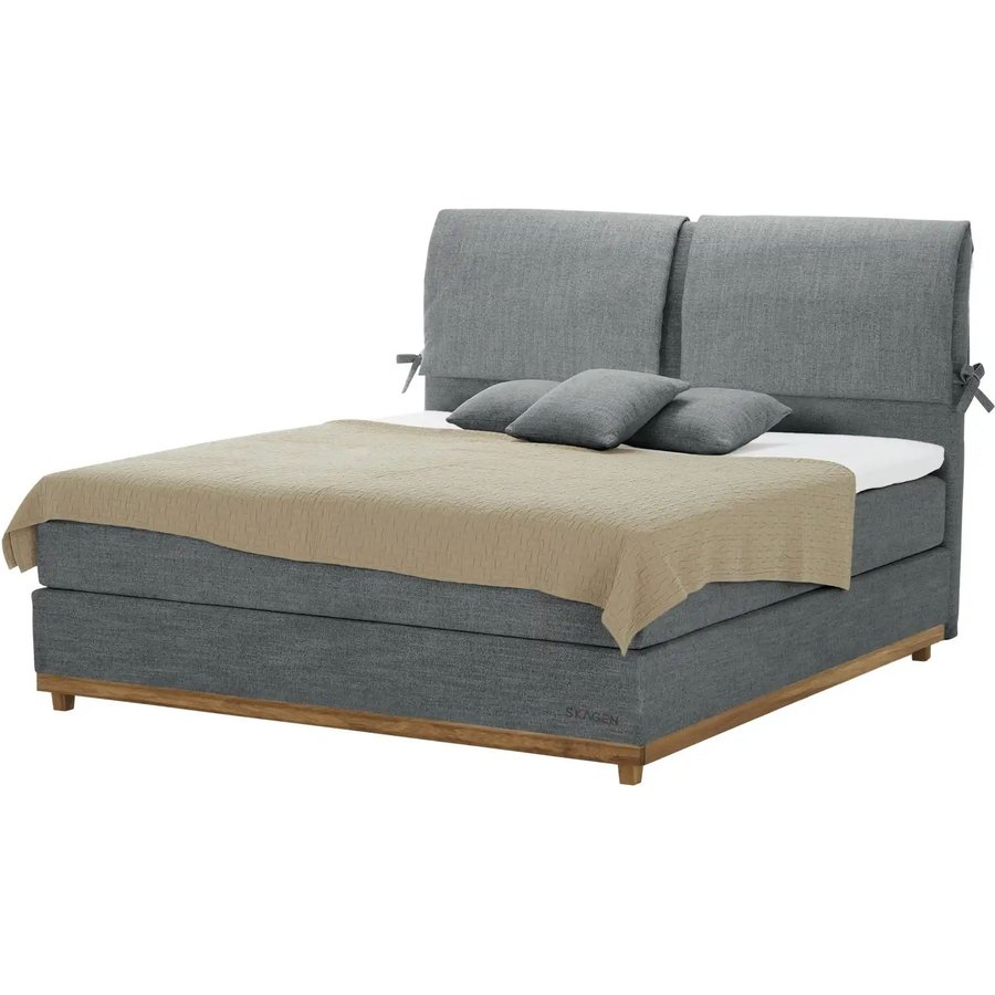 SKAGEN STUDIO Boxspringbett Sild, grau