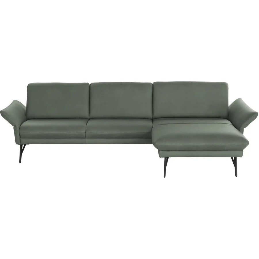 himolla Ecksofa Echtleder 1928, grün