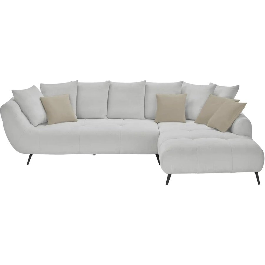 bobb Ecksofa Bellani III, grau