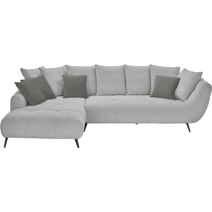 bobb Ecksofa Bellani III, grau