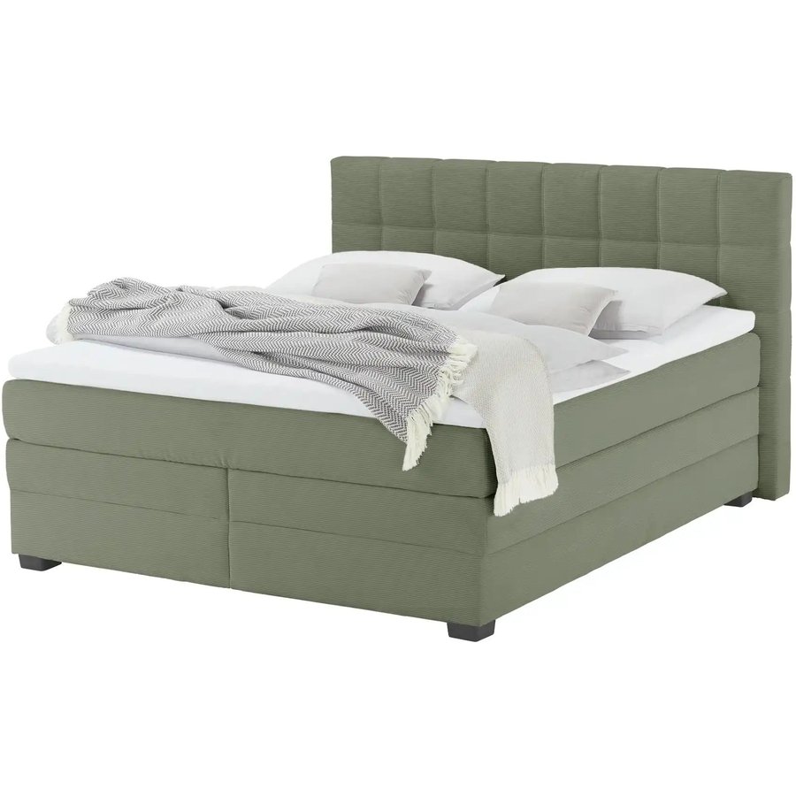 vanDoorn Boxspringbett mit Bettkasten Canto, grün