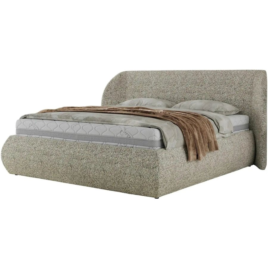 Polsterbett mit Bettkasten Caela Classic, beige
