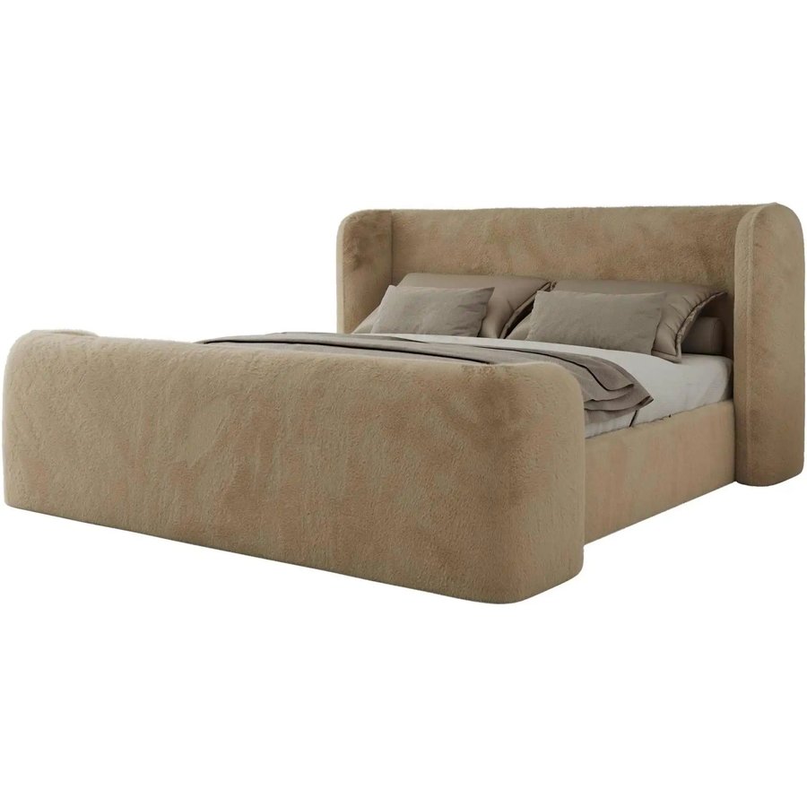 Polsterbett mit Lattenrost Emora Classic Duo, beige