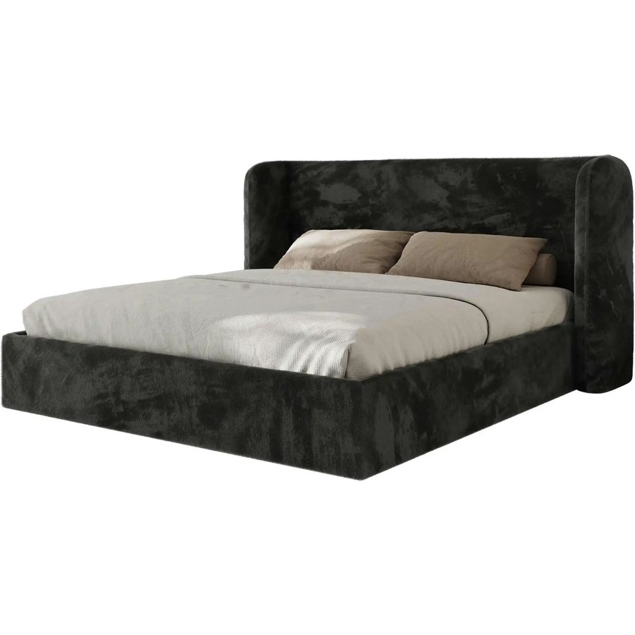 Polsterbett mit Lattenrost Emora Classic, grau