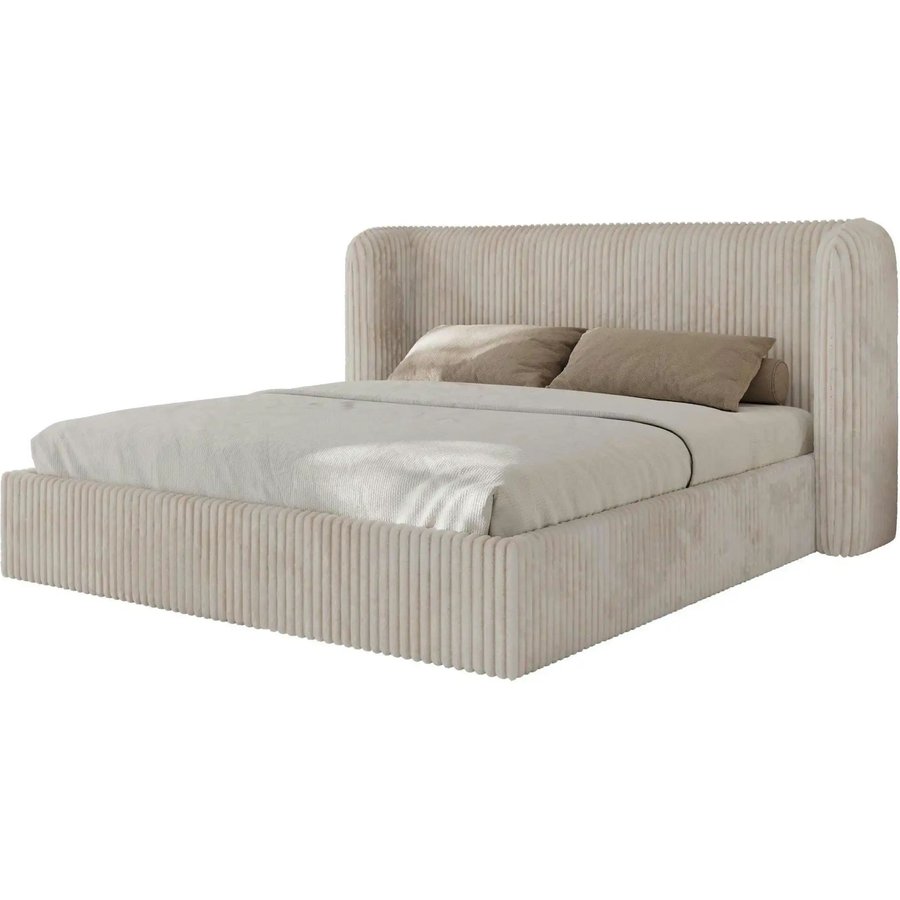 Polsterbett mit Lattenrost Emora Classic, beige