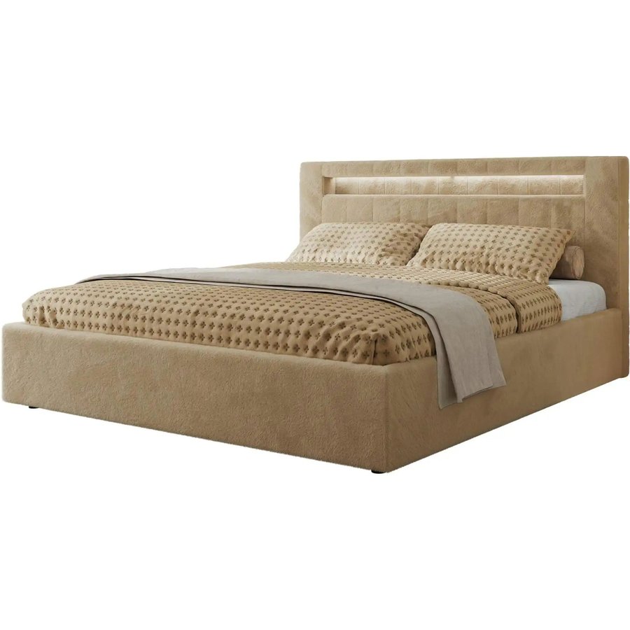 Polsterbett mit Bettkasten Gold 5 Classic, beige