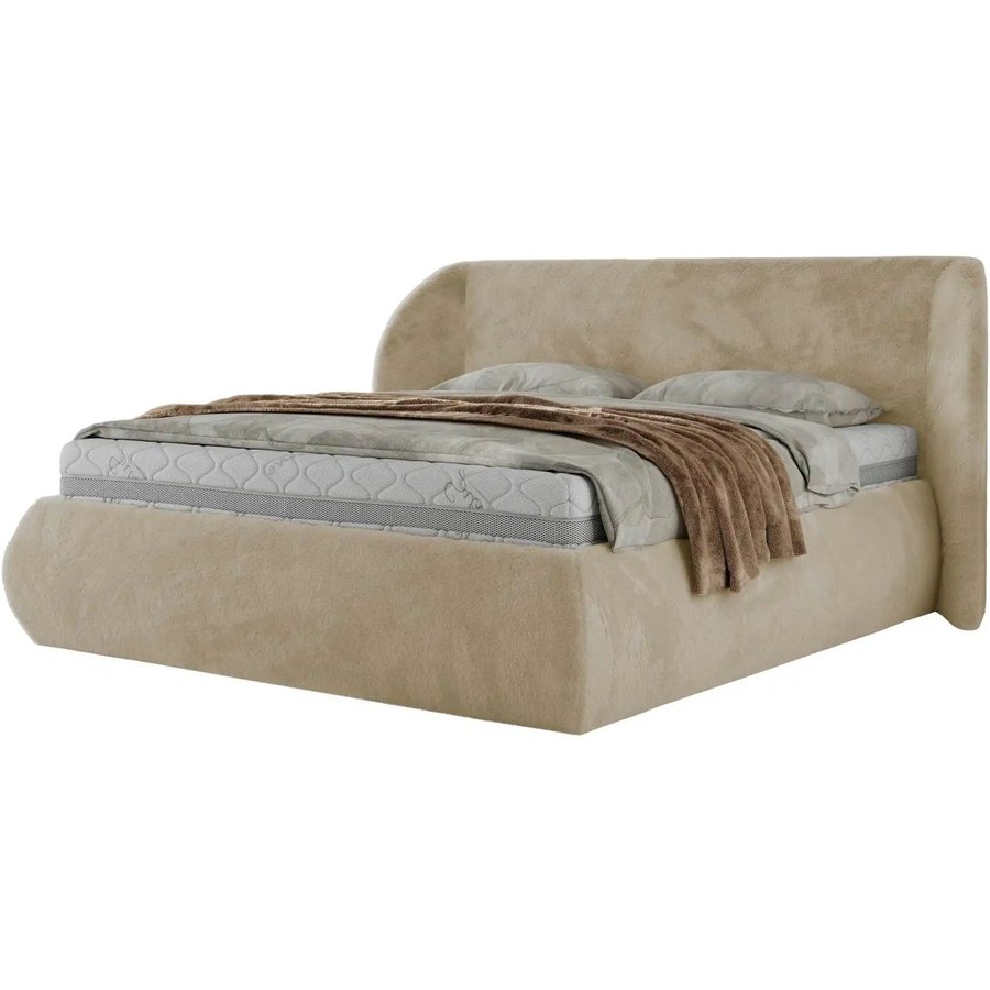Polsterbett mit Bettkasten Caela Classic, creme