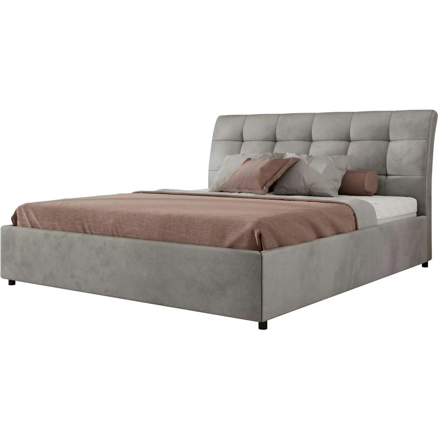 Polsterbett mit Bettkasten Gala Classic, grau