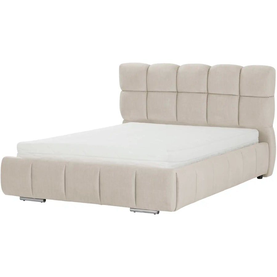 Polsterbett mit Bettkasten Savio, beige
