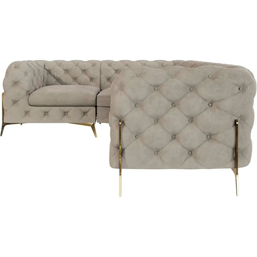 S-STYLE Ecksofa Natalie, creme
