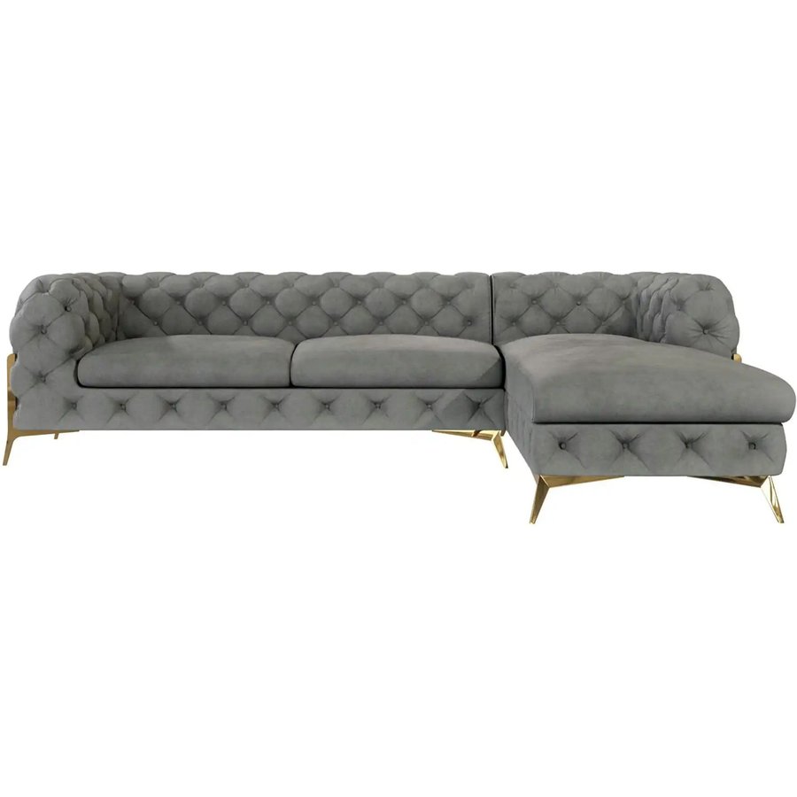S-STYLE Ecksofa Natalie, grau