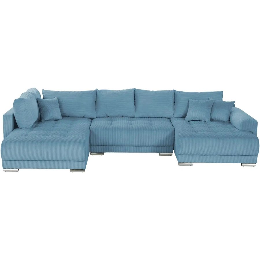 Wohnlandschaft mit Schlaffunktion Lemie, blau