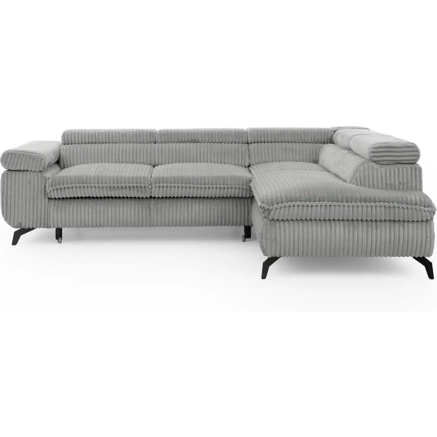 S-STYLE Ecksofa mit Schlaffunktion Bonnie, grau