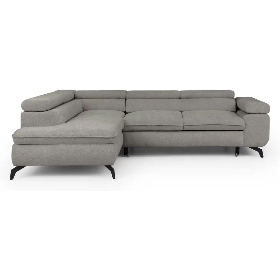 S-STYLE Ecksofa mit Schlaffunktion Bonnie, grau