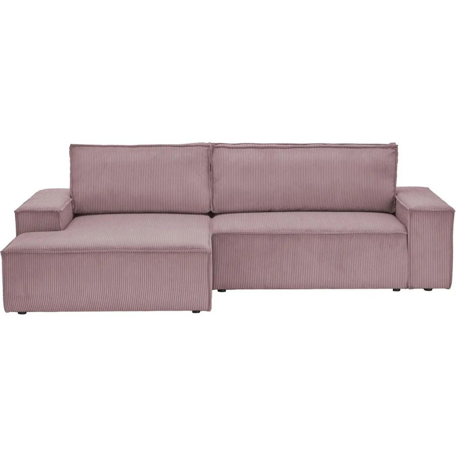uno Ecksofa mit Schlaffunktion Fjord, rosa/pink