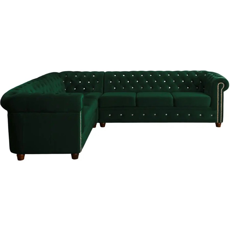 S-STYLE Ecksofa, grün